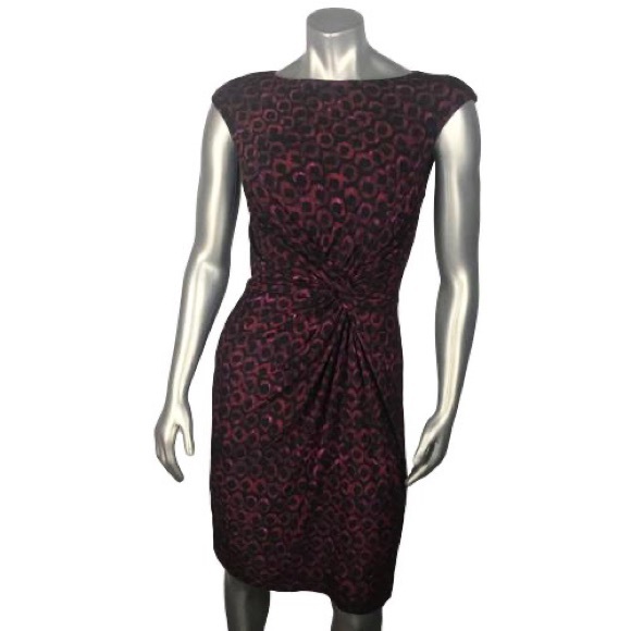 Lauren Ralph Lauren Dress sz 6 Modest Short Sleeve - Picture 1 of 8